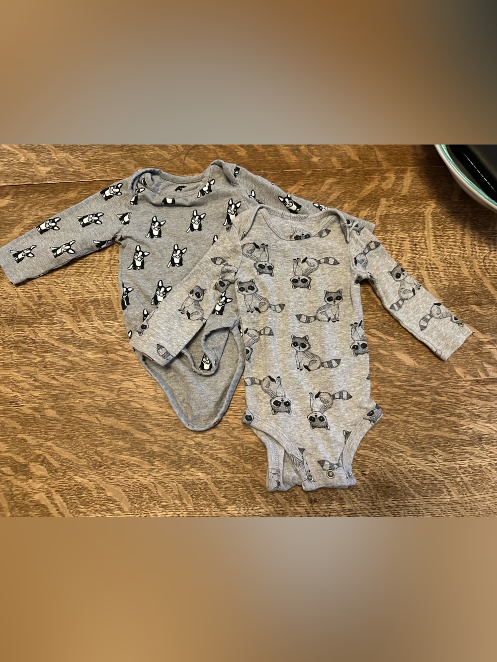 Monica & Andy and Just One You by Carter's Grey Baby Bodysuits